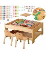 KOKA MĀCĪBU GALDS + STEM SIENAS PIEDERUMI + 135 KLUCĪŠI - MASTERKIDZ