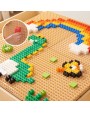 KOKA MĀCĪBU GALDS + STEM SIENAS PIEDERUMI + 135 KLUCĪŠI - MASTERKIDZ