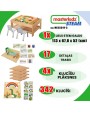 KOKA MĀCĪBU GALDS + STEM SIENAS PIEDERUMI + 359 ELEMENTI - MASTERKIDZ