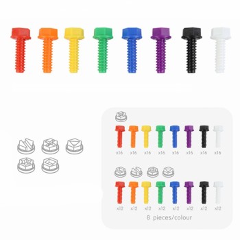 KRĀSAINO SKRŪVJU KOMPLEKTS STEM RADOŠAJAI TĀFELEI, 512 GABALI, DAŽĀDAS KRĀSAS - MASTERKIDZ