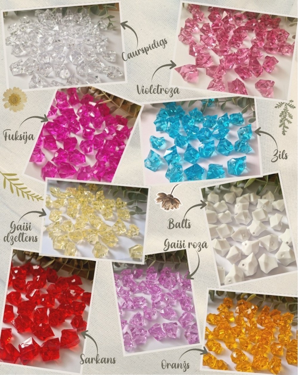 AKRILA "DIMANTI" DAŽĀDAS KRĀSAS - OUWAKIDS