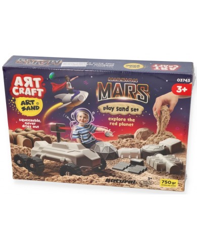 KINĒTISKO SMILŠU RADOŠAIS KOMPLEKTS MARSA MISIJA - ART CRAFT KINĒTISKO SMILŠU RADOŠAIS KOMPLEKTS MARSA MISIJA - ART CRAFT