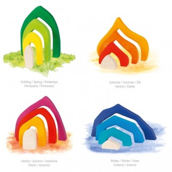 Wooden Blocks Four Seasons