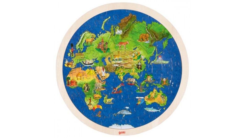 Abpusēja Puzle World - GOKI