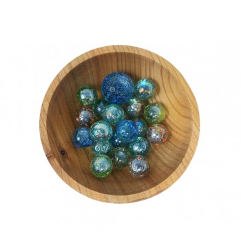 Stikla bumbiņas Ar Tekstūru, 21 gab. - GOKI