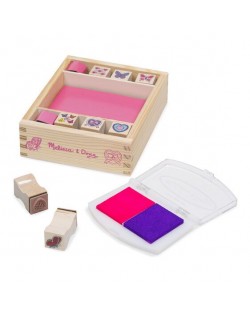 Koka Zīmogu Komplekts Butterflies And Hearts - MELISSA&DOUG