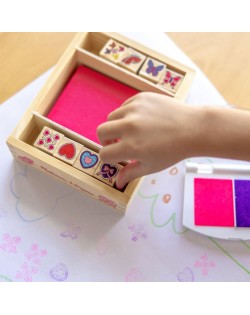 Koka Zīmogu Komplekts Butterflies And Hearts - MELISSA&DOUG