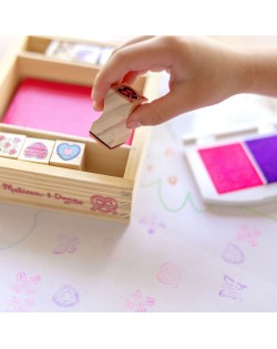Koka Zīmogu Komplekts Butterflies And Hearts - MELISSA&DOUG