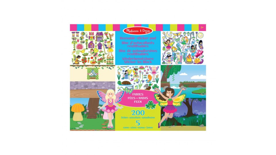 Atkārtoti Lietojamu Uzlīmju Bloks Fairies - Melissa&Doug