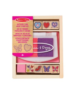 Koka Zīmogu Komplekts Butterflies And Hearts - MELISSA&DOUG