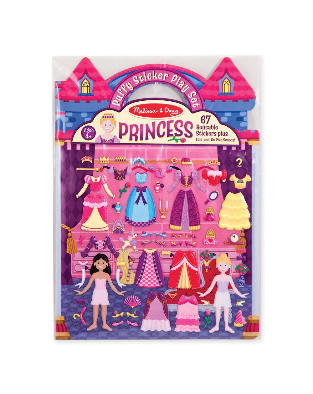 Pufīgo Uzlīmju Komplekts Princess - MELISSA&DOUG