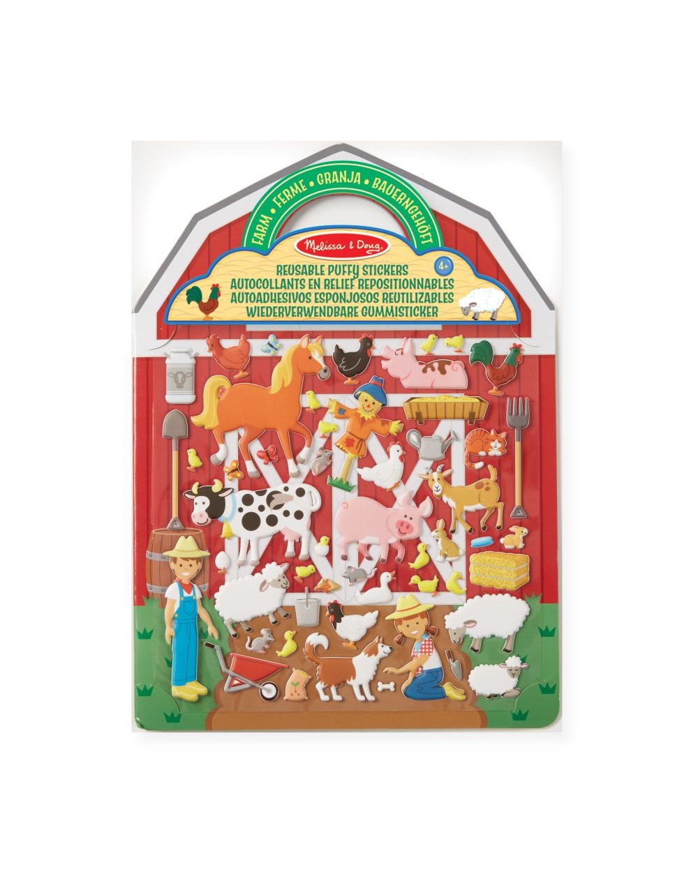 PUFĪGO UZLĪMJU KOMPLEKTS ON THE FARM - MELISSA&DOUG