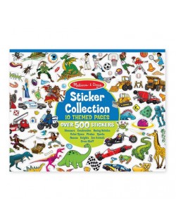 Sticker Collection, Uzlīmju Grāmata 500+, Dinozauri, Auto, Kosmoss, Pirāti, Sports, Dzīvnieki Uzlīmes  - MELISSA&DOUG Sticker Collection, Uzlīmju Grāmata 500+, Dinozauri, Auto, Kosmoss, Pirāti, Sports, Dzīvnieki Uzlīmes  - MELISSA&DOUG