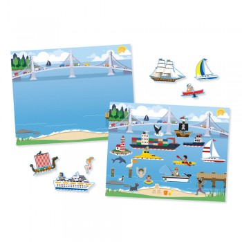 Atkārtoti Lietojamu Uzlīmju Bloks Transportlīdzekļi Vehicles 165+ uzlīmes - Melissa&Doug