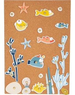 RADOŠS ATTĪSTOŠS KOMPLEKTS SPĒLE AR NAGLIŅĀM SEALIFE - SMALL FOOT