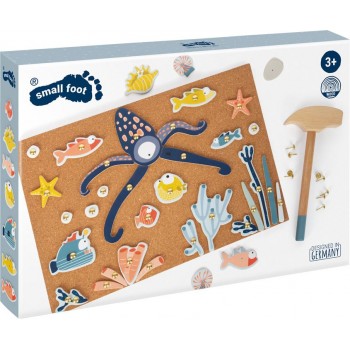 CREATIVE AND DEVELOPMENTAL SET GAME WITH NAILS SEALIFE - SMALL FOOT CREATIVE AND DEVELOPMENTAL SET GAME WITH NAILS SEALIFE - SMALL FOOT