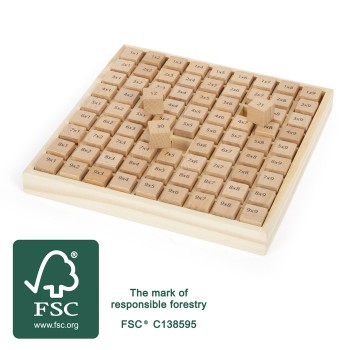 WOODEN MULTIPLICATION TABLE - SMALL FOOT