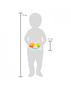 FORMU UN KRĀSU PIELĀGOŠANAS PIRAMĪDAS - SMALL FOOT