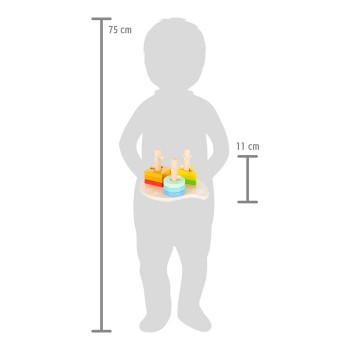 SHAPE AND COLOR ADJUSTMENT PYRAMIDS - SMALL FOOT