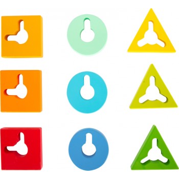 SHAPE AND COLOR ADJUSTMENT PYRAMIDS - SMALL FOOT