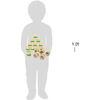 KLAUSĪŠANĀS ATMIŅAS SPĒLE THE VERY HUNGRY CATERPILLAR - SMALL FOOT