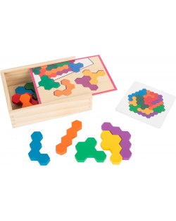 ĢEOMETRISKA SEŠSTŪRA MĀCĪBU SPĒLE PUZLE- SMALL FOOT