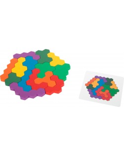 ĢEOMETRISKA SEŠSTŪRA MĀCĪBU SPĒLE PUZLE- SMALL FOOT