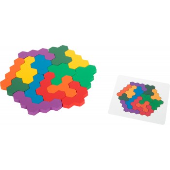 ĢEOMETRISKA SEŠSTŪRA MĀCĪBU SPĒLE PUZLE- SMALL FOOT