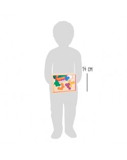 ĢEOMETRISKA SEŠSTŪRA MĀCĪBU SPĒLE PUZLE- SMALL FOOT