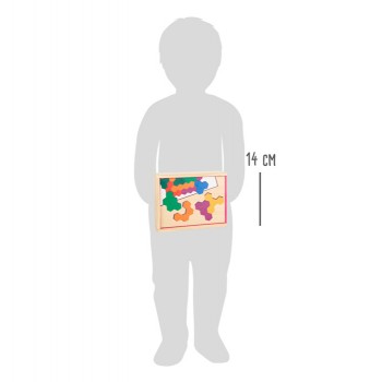 ĢEOMETRISKA SEŠSTŪRA MĀCĪBU SPĒLE PUZLE- SMALL FOOT