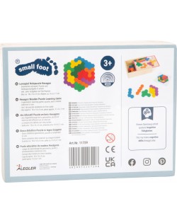 ĢEOMETRISKA SEŠSTŪRA MĀCĪBU SPĒLE PUZLE- SMALL FOOT