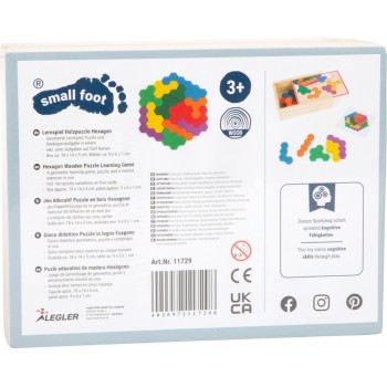 ĢEOMETRISKA SEŠSTŪRA MĀCĪBU SPĒLE PUZLE- SMALL FOOT