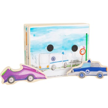 INTERAKTĪVA KOKA BILŽU GRĀMATA POLICIJA - SMALL FOOT