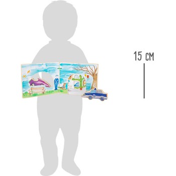 INTERAKTĪVA KOKA BILŽU GRĀMATA POLICIJA - SMALL FOOT