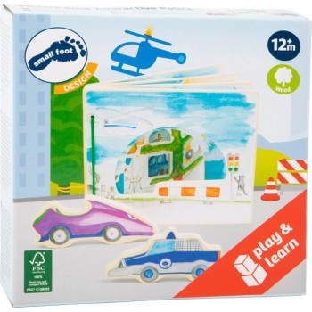 INTERAKTĪVA KOKA BILŽU GRĀMATA POLICIJA - SMALL FOOT