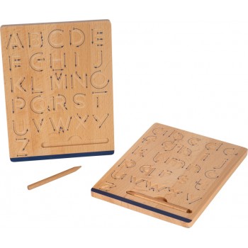 BURTU CIPARU UN LĪNIJU MĀCĪBAS KOKA TĀFELE - SMALL FOOT