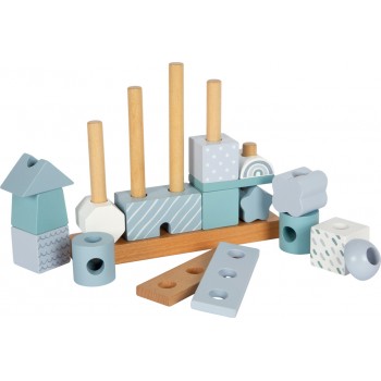 RADOŠA KOKA KLUCĪŠU SPĒLE MĀJA ZILOS TOŅOS - SMALL FOOT