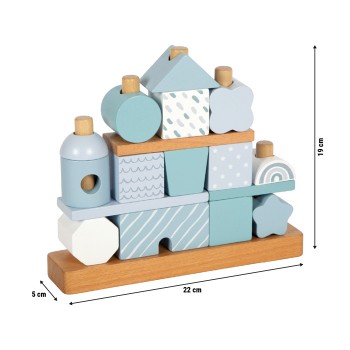 RADOŠA KOKA KLUCĪŠU SPĒLE MĀJA ZILOS TOŅOS - SMALL FOOT