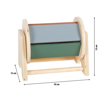 ROTĒJOŠS CILINDRS AR IEBŪVĒTU KOKA BUMBIŅU - SMALL FOOT