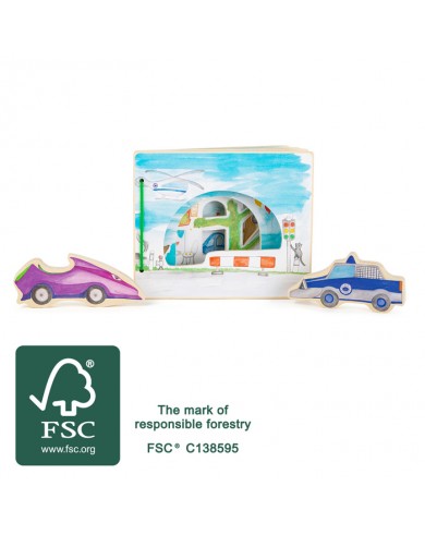 INTERAKTĪVA KOKA BILŽU GRĀMATA POLICIJA - SMALL FOOT