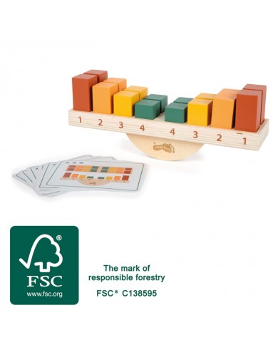 LĪDZSVARA SPĒLE MONTESORI MĀCĪBU MATERIĀLS - SMALL FOOT