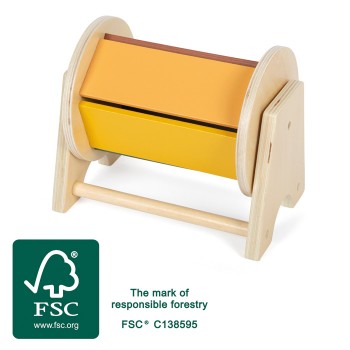 ROTĒJOŠS CILINDRS AR IEBŪVĒTU KOKA BUMBIŅU - SMALL FOOT