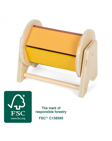 ROTĒJOŠS CILINDRS AR IEBŪVĒTU KOKA BUMBIŅU - SMALL FOOT