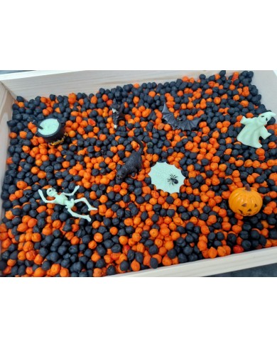 HALLOWEEN CLASSIC, KRĀSOTU ZIRŅU MAISĪJUMS, SENSORO ROTAĻU MATERIĀLS, BĀZE - OUWAKIDS