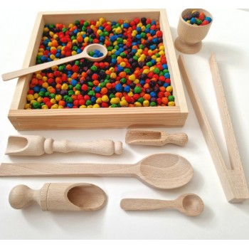 MONTESORI SENSORAIS KOKA RĪKU KOMPLEKTS START - OUWAKIDS