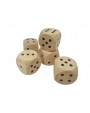 LIELA IZMĒRA KOKA METAMIE KAULIŅI 3 X 3 CM,  KOMPLEKTS 5 GABALI - OUWAKIDS