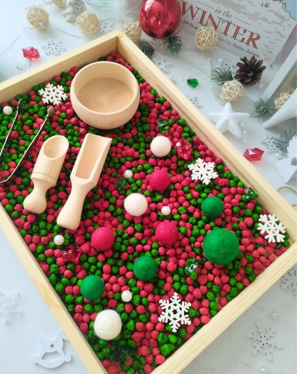 RED CHRISTMAS SENSORO ROTAĻU KOMPLEKTS - OUWAKIDS RED CHRISTMAS SENSORO ROTAĻU KOMPLEKTS - OUWAKIDS