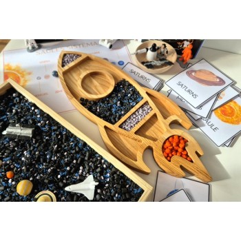 ROCKET SENSORY WOODEN TRAY BOX CONTAINER - OUWAKIDS