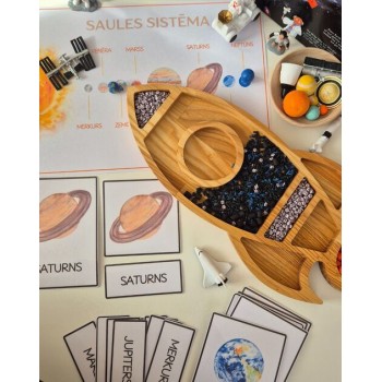 ROCKET SENSORY WOODEN TRAY BOX CONTAINER - OUWAKIDS