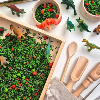 DINO LAND EXPLORER SENSORY PLAY SET FOR CHILDREN - OUWKIDS